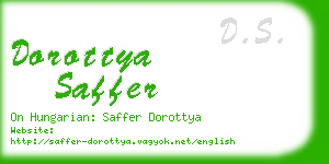 dorottya saffer business card